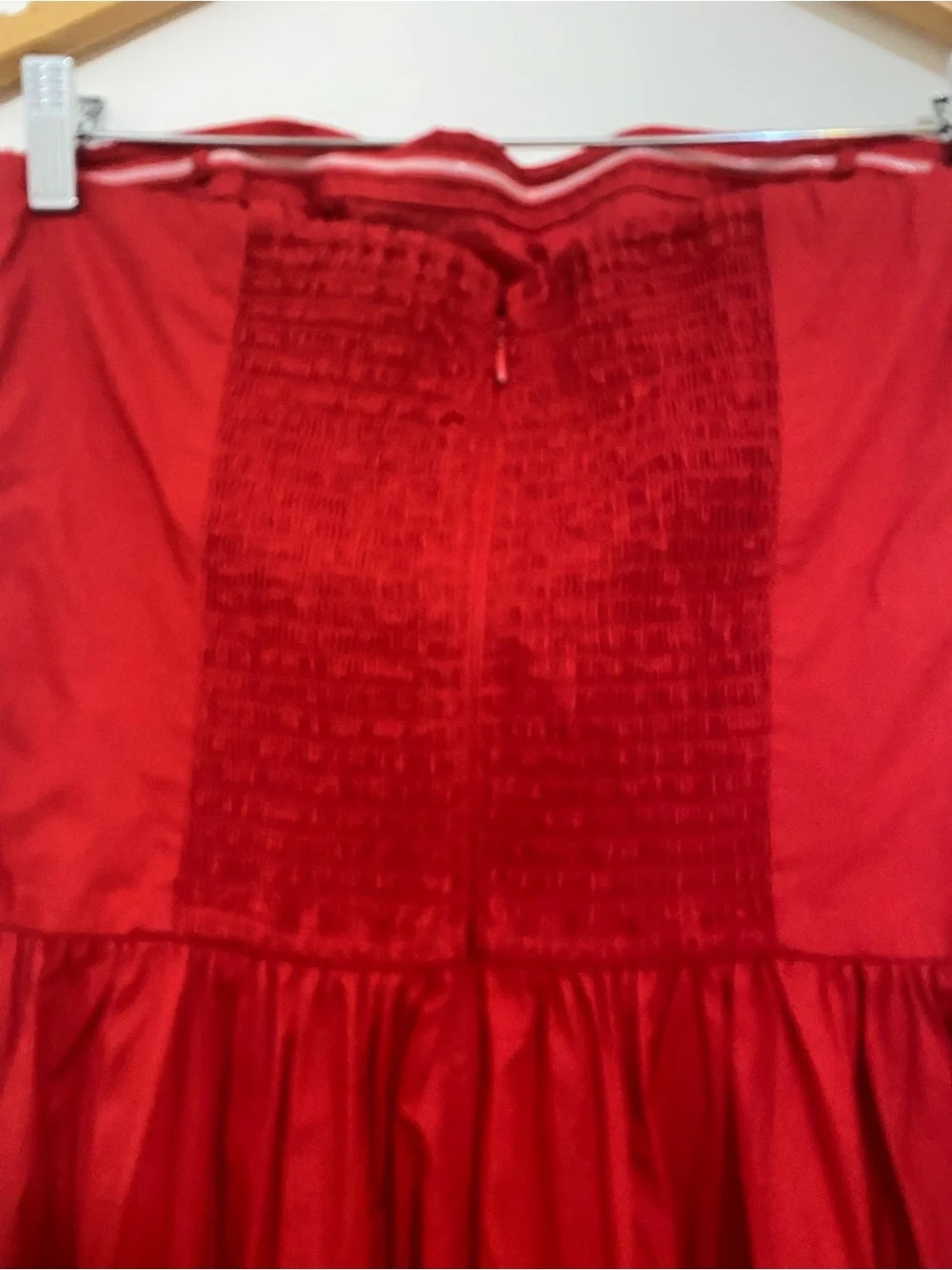 Abercrombie & Fitch Red Drop Waist Maxi Dress In Red